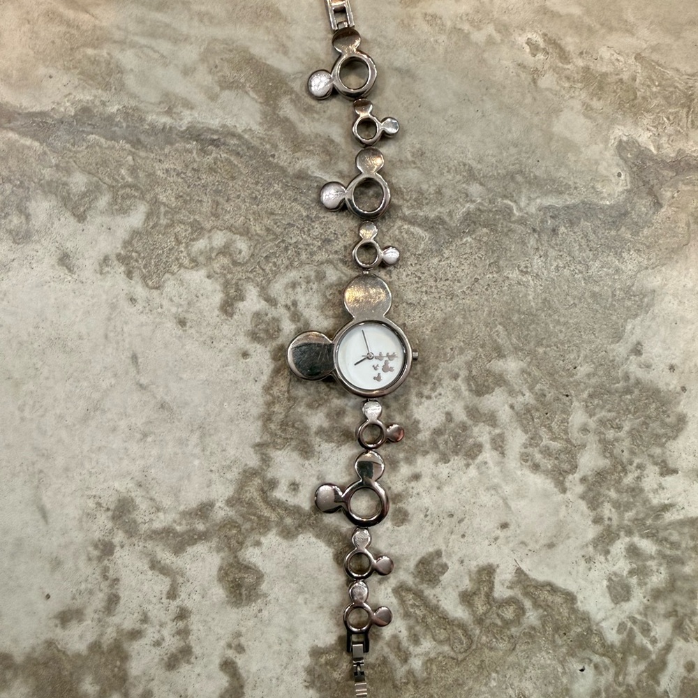Mickey Disney Silver Women's Bracelet Watch
